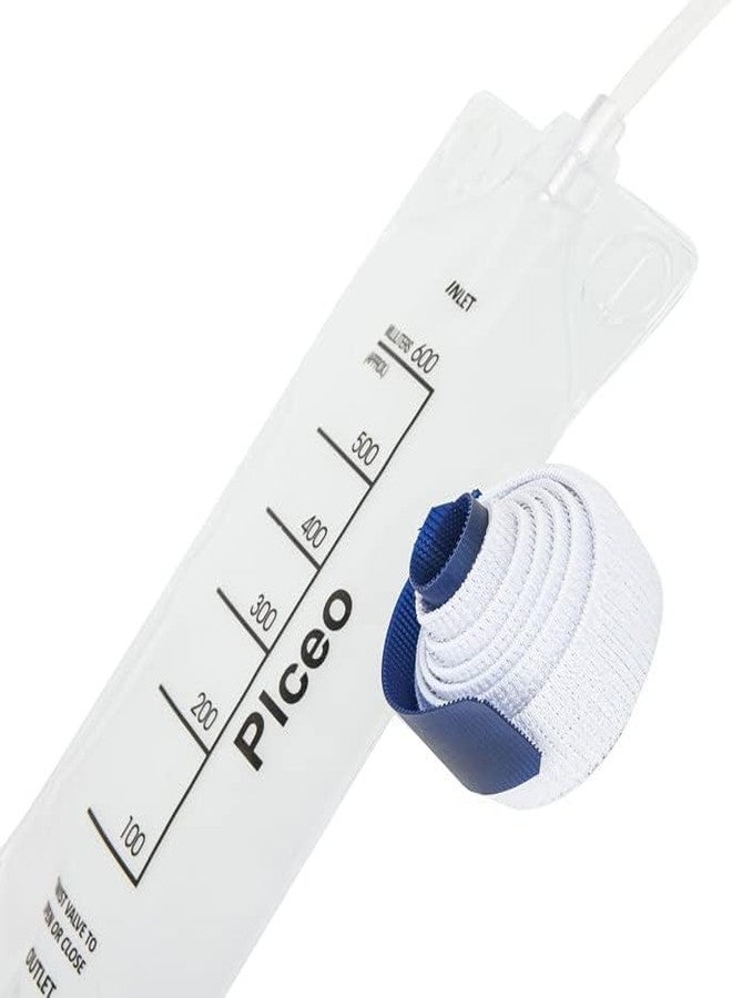 Plceo Depot with Clear 600ml Drainage Bag, Twist Drain Valve, 24 Inch Tubing,nephrostomy Bag (5 Pack) - Image 2